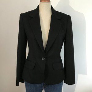 Margaret M - Black Jacket with White Strips